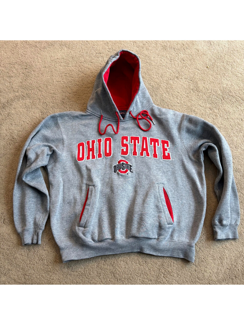 VINTAGE Champs Ohio State Hoodie Adult Small Sweatshirt OSU 90s Men